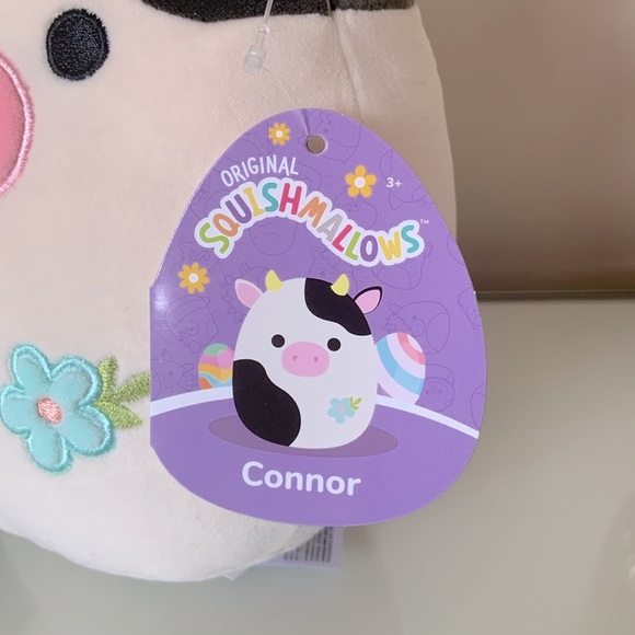 Conner the cow NWT Squishmallow 8in Plush flower cow plushy stuffed animal - Picture 6 of 8